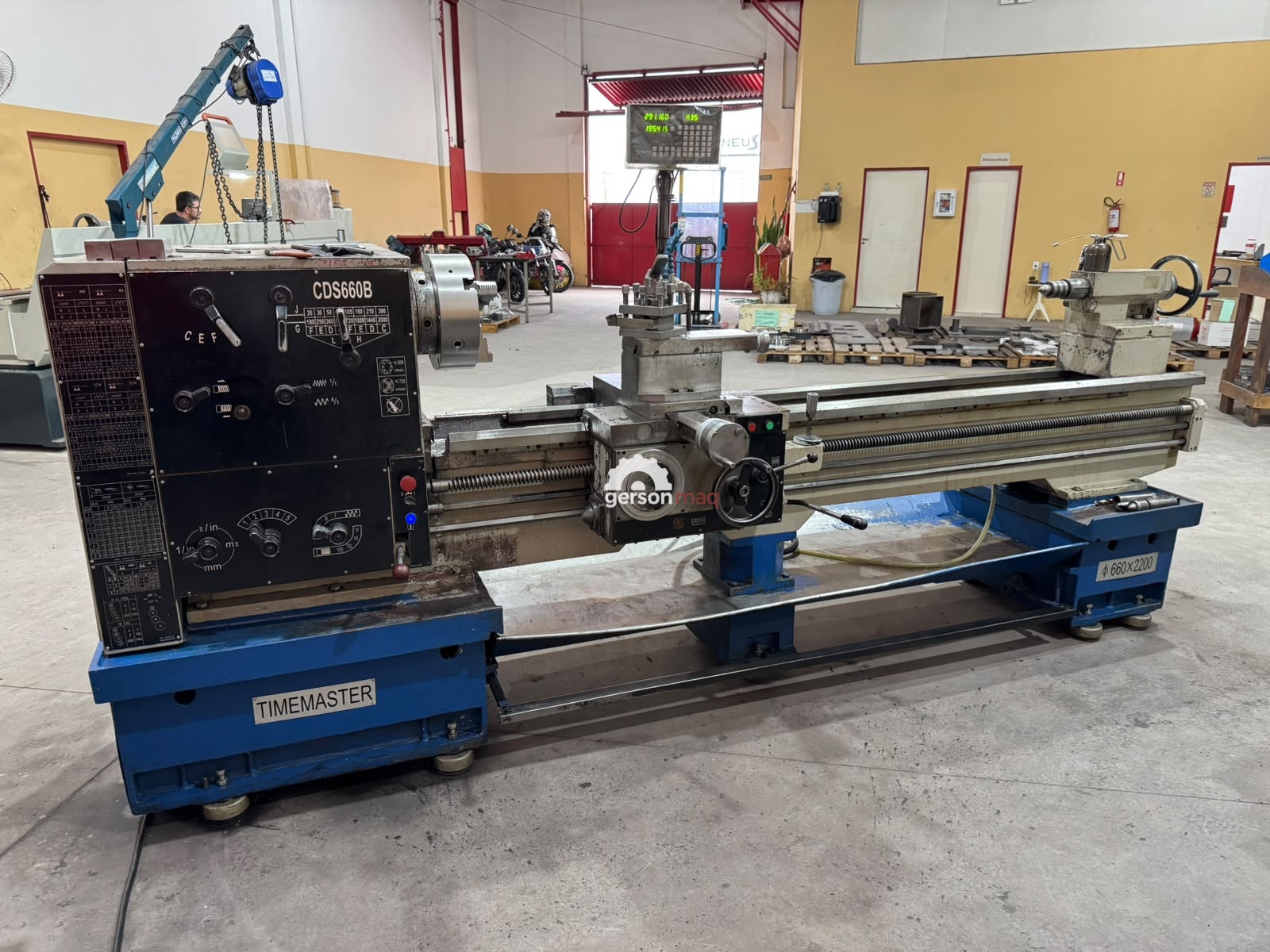 TORNO MECANICO TIMEMASTER CDS660B – 660MM X 2200MM - COM DIGITAL